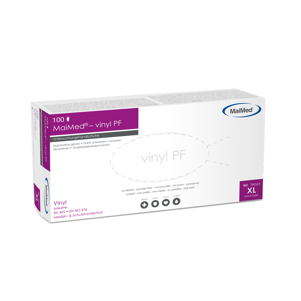 MaiMed Handschuhe vinyl PF Gr. XL